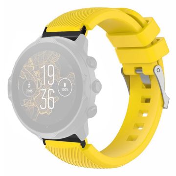 Suunto Spartan Sport Wrist HR Baro / Suunto 7 Watch Strap 24mm Twill Texture Flexible Band - Yellow