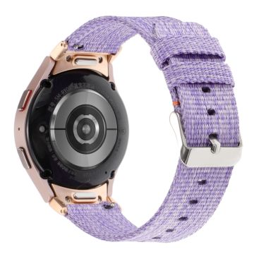 Samsung Galaxy Watch6 / Watch6 Classic / Watch 5 / Watch 5 Pro Watch Band Adjustable Nylon Wrist Strap - Light Purple