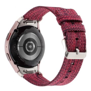 Samsung Galaxy Watch6 / Watch6 Classic / Watch 5 / Watch 5 Pro Watch Band Adjustable Nylon Wrist Strap - Red