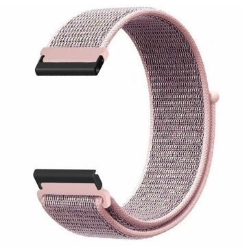 Suunto Spartan Sport Wrist HR Baro / Suunto 7 Strap 24mm Nylon Sport Loop Watch Bands - Pink