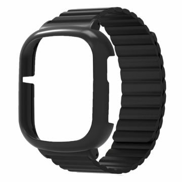 Honor Watch 4 Flexible Watch Band Magnetic Wrist Strap with Bump Resistant Watch Case - Black