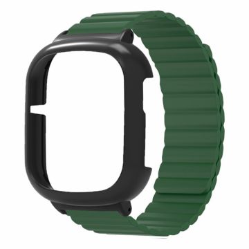 Honor Watch 4 Flexible Watch Band Magnetic Wrist Strap with Bump Resistant Watch Case - Army Green