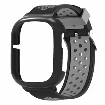 Honor Watch 4 Adjustable Strap Dual Color Flexible Band with Watch Case - Black+Grey