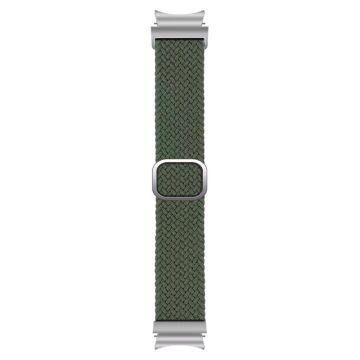 Samsung Galaxy Watch6 / Watch 5 / Watch4 Strap Adjustable Nylon Braided Watch Band - Army Green