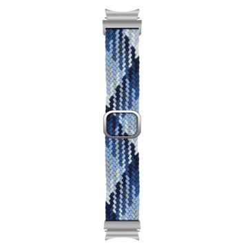 Samsung Galaxy Watch6 / Watch 5 / Watch4 Strap Adjustable Nylon Braided Watch Band - Blueberry