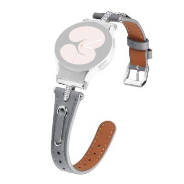 Samsung Galaxy Watch6 Genuine Cow Leather Watch Band - Grey