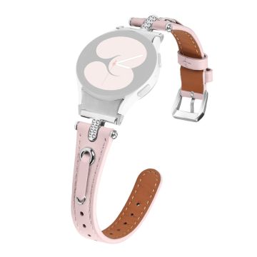 Samsung Galaxy Watch6 Genuine Cow Leather Watch Band - Pink