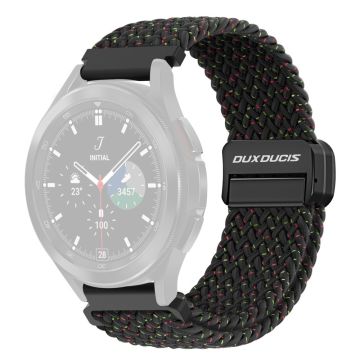 DUX DUCIS Mixture Pro Series Nylon Woven Strap Samsung Galaxy Watch6 / Watch5 / Huawei Watch GT3 Magnetic Buckle 20mm Watchband - Black Unity