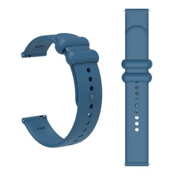 Garmin Vivomove 3 / GarminMove 3 Silicone Strap 20mm Button Buckle Watch Band - Rock Cyan