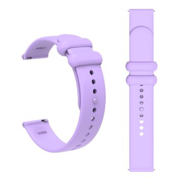 Garmin Vivomove 3 / GarminMove 3 Silicone Strap 20mm Button Buckle Watch Band - Lilac Purple