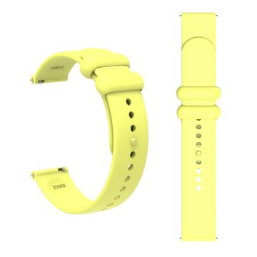 Garmin Vivomove 3 / GarminMove 3 Silicone Strap 20mm Button Buckle Watch Band - Yellow