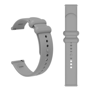 Garmin Vivomove 3 / GarminMove 3 Silicone Strap 20mm Button Buckle Watch Band - Grey