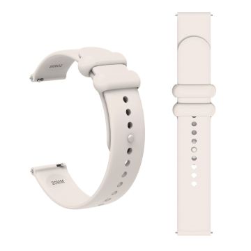 Garmin Vivomove 3 / GarminMove 3 Silicone Strap 20mm Button Buckle Watch Band - Starlight