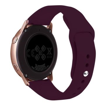 KALEBOL KLB-DKGJ-001 Samsung Galaxy Watch6 Classic 47mm 43mm Watch Band 20mm Silicone Strap - Wine Red