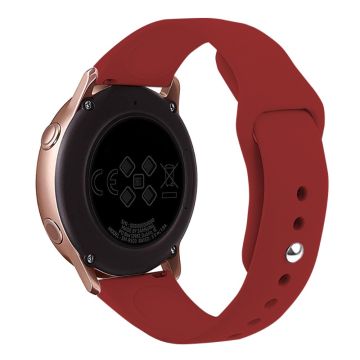 KALEBOL KLB-DKGJ-001 Samsung Galaxy Watch6 Classic 47mm 43mm Watch Band 20mm Silicone Strap - Rose Red