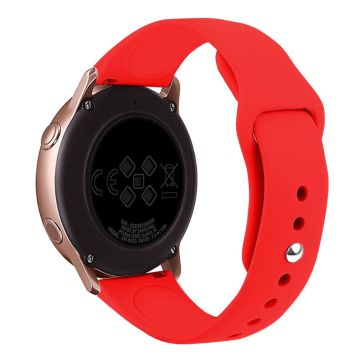 KALEBOL KLB-DKGJ-001 Samsung Galaxy Watch6 Classic 47mm 43mm Watch Band 20mm Silicone Strap - Red