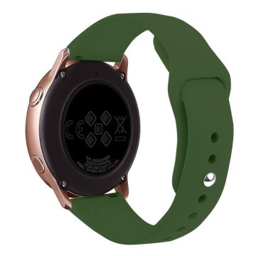 KALEBOL KLB-DKGJ-001 Samsung Galaxy Watch6 Classic 47mm 43mm Watch Band 20mm Silicone Strap - Pine Needle Green