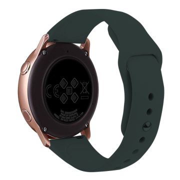 KALEBOL KLB-DKGJ-001 Samsung Galaxy Watch3 45mm / Garmin Venu 3 Watch Strap 22mm Silicone Band - Lake Dark Olive Green