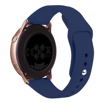 KALEBOL KLB-DKGJ-001 Samsung Galaxy Watch3 45mm / Garmin Venu 3 Watch Strap 22mm Silicone Band - Lake Midnight Blue