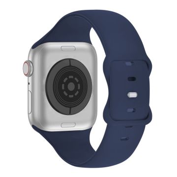 KALEBOL Apple Watch 49mm / 45mm / 44mm / 42mm Silicone Watch Band, Size: L - Midnight Blue