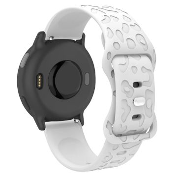 Coros Pace 3 / Apex 46mm / Apex Pro Silicone Band 22mm Leopard Texture Watch Strap - White