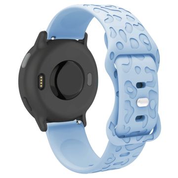 Coros Pace 3 / Apex 46mm / Apex Pro Silicone Band 22mm Leopard Texture Watch Strap - Baby Blue