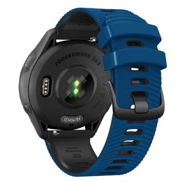 Coros Pace 3 / Apex 46mm / Apex Pro Watch Strap 22mm Dual Color Silicone Band - Sapphire+Black