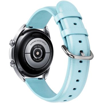 Watch Strap Coros Watch GT / GT 2 46mm / 42mm / Samsung Galaxy Watch 46mm First Layer Cowhide Wrist Band - Baby Blue