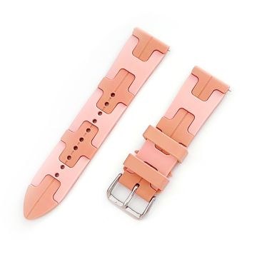 Samsung Galaxy Watch6 / Watch6 Classic / Huawei Watch GT 4 41mm Silicone 20mm Watch Band - Light Pink / Pink