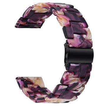 Donerton Resin Watch Band Waterproof Smart Watch Strap - Glitter Purple