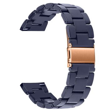 Donerton Resin Watch Band Waterproof Smart Watch Strap - Midnight Blue