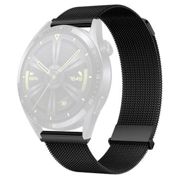 Huawei Watch GT 4 46mm / Honor Watch 4 Pro 22mm Watch Bracelet Stainless Steel Strap Replacement - Black