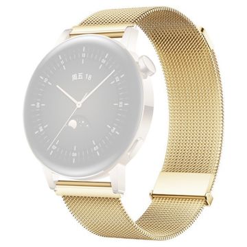 Huawei Watch GT 3 42mm / Samsung Galaxy Watch3 41mm 20mm Magnetic Strap Replacement - Gold