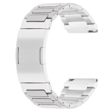 Huawei Watch GT 4 46mm / Watch 4 / Watch 4 Pro 22mm Stainless Steel Band Folding Buckle Watch Strap - Silver