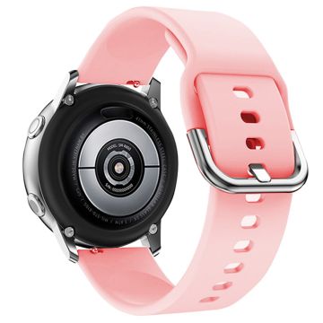 KALEBOL KLB-SXKGJ-001 22mm Universal Smartwatch Strap Solid Color Silicone Wrist Band - Rose Pink