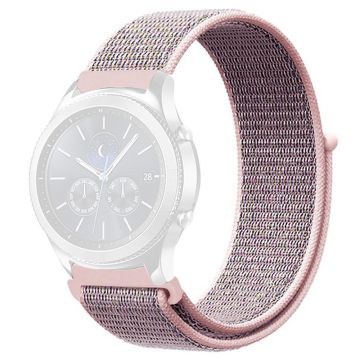 KALEBOL KLB-NLHH-001 Samsung Galaxy Watch6 / Watch6 Classic Watch Strap 20mm Nylon Loop Band - Light Pink