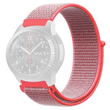 KALEBOL KLB-NLHH-001 Samsung Galaxy Watch6 / Watch6 Classic Watch Strap 20mm Nylon Loop Band - Deep Pink