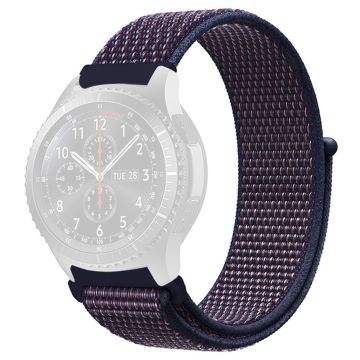 KALEBOL KLB-NLHH-001 Samsung Galaxy Watch3 45mm / Huawei Watch GT4 46mm Watchband 22mm Nylon Wrist Strap - Indigo Blue