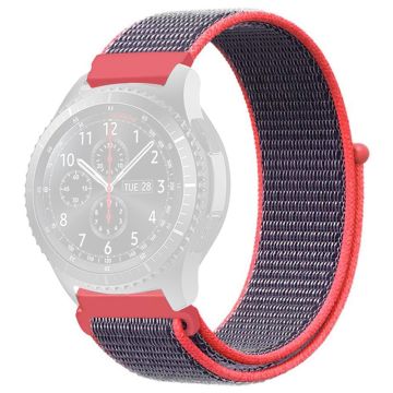 KALEBOL KLB-NLHH-001 Samsung Galaxy Watch3 45mm / Huawei Watch GT4 46mm Watchband 22mm Nylon Wrist Strap - Bright Pink