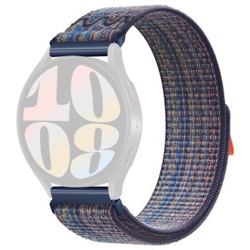 KALEBOL KLB-NLHH-002 Samsung Galaxy Watch3 45mm / Huawei Watch GT4 46mm Nylon Band 22mm Watch Strap - Sapphire+Orange