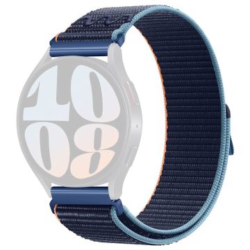 KALEBOL KLB-NLHH-002 Samsung Galaxy Watch6 / Watch6 Classic 20mm Watch Band Nylon Loop Strap - Dark Navy Blue