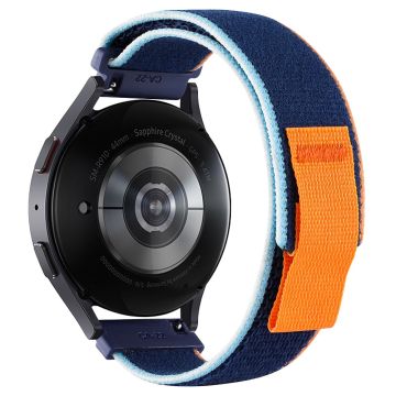 KALEBOL KLB-YJNLHH-001 Samsung Galaxy Watch6 / Watch6 Classic Nylon Straps 20mm Watch Band Loop Fastener - Navy Blue