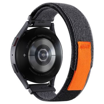 KALEBOL KLB-YJNLHH-001 Samsung Galaxy Watch3 45mm / Huawei Watch GT4 46mm Wristband Sport Strap 22mm - Black+Grey