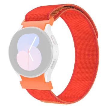 KALEBOL KLB-YJNLHH-001 Samsung Galaxy Watch4 / Watch 5 / Watch6 Nylon Band Loop Wristband - Orange Red