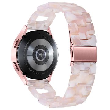 D-Shape Strap LG Watch Sport Smart Watch Resin Bracelet Replacement Band - Pink Flower