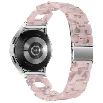 Resin Strap Samsung Galaxy Watch6 40mm / 44mm / Watch6 Classic 43mm / 47mm D-Shape Bracelet Watchband - Light Pink