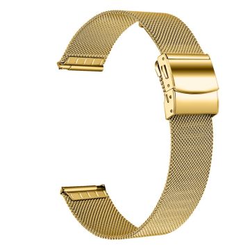 LG Watch Sport Milanese Stainless Steel Band 20mm Adjustable Smart Watch Strap - Gold