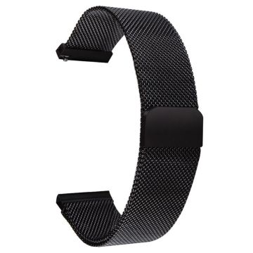 Garmin Lily 2 Magnetic Watch Strap 14mm Milanese Mesh Wrist Band - Black