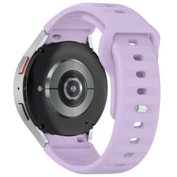 Samsung Galaxy Watch4 / Watch 5 / Watch 5 Pro / Watch6 Silicone Sport Bands Replacement Wristband - Purple