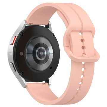 Samsung Galaxy Watch6 Classic 43mm / 47mm Silicone Watch Strap 20mm Adjustable Wrist Band - Light Pink